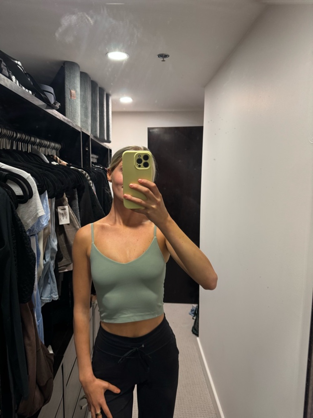 Lululemon light green palm court align cami tank - SIZE 4